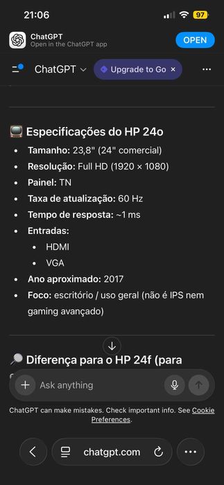 Monitor 24 polegadas