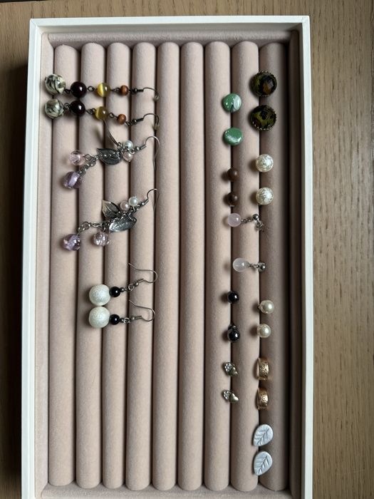 Kolczyki 13 par sztyfty i wiszące