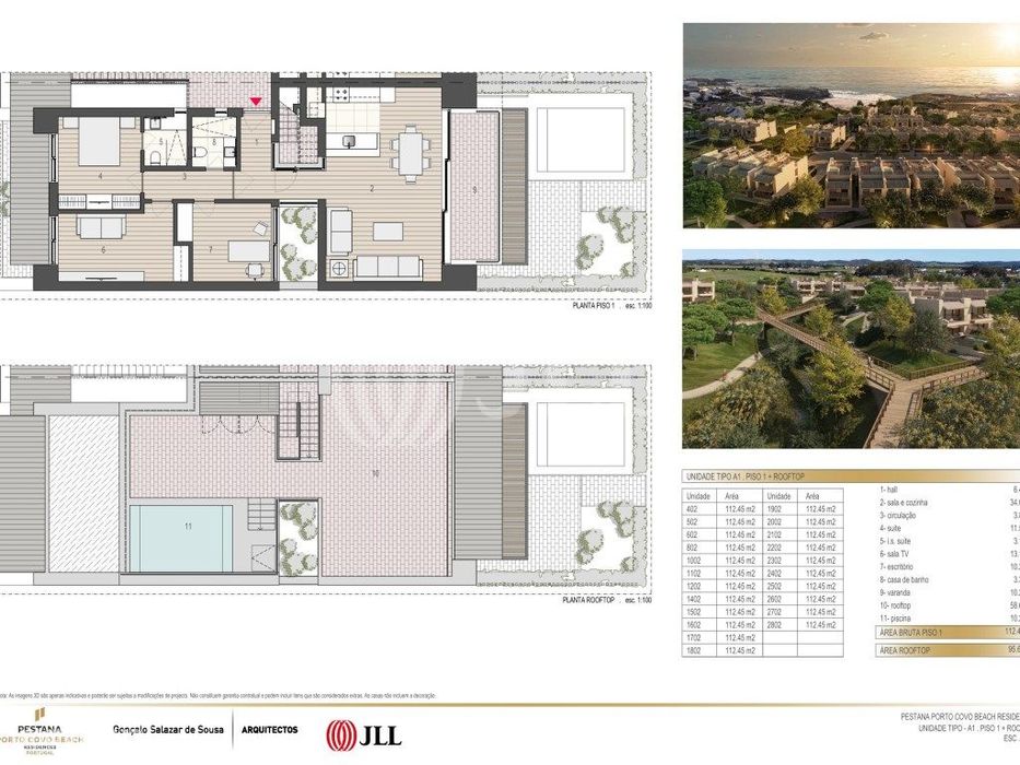 Apartamento T1+2 no Pestana Porto Covo Beach Residences