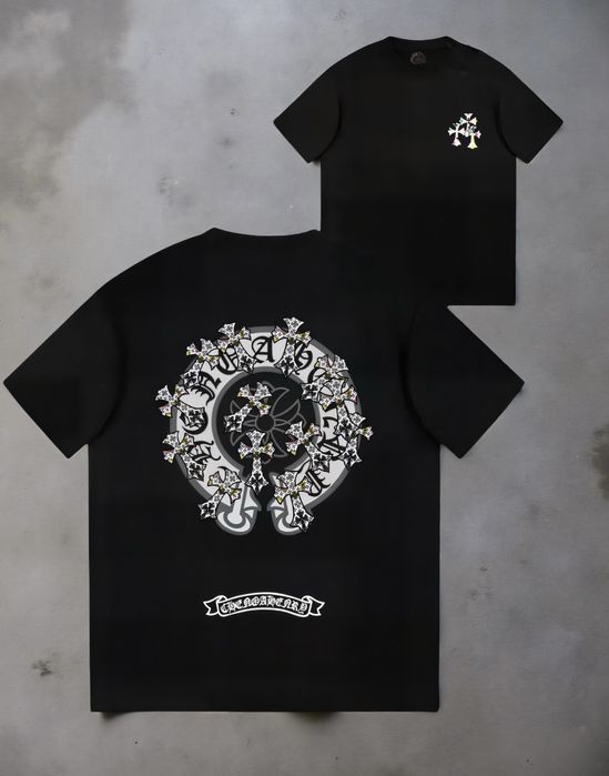 Футболки  Chrome Hearts Logo унисекс Хром Хартс с крестами New Model