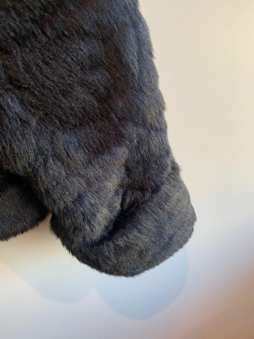 Casaco de pêlo preto Tam. M da Zara