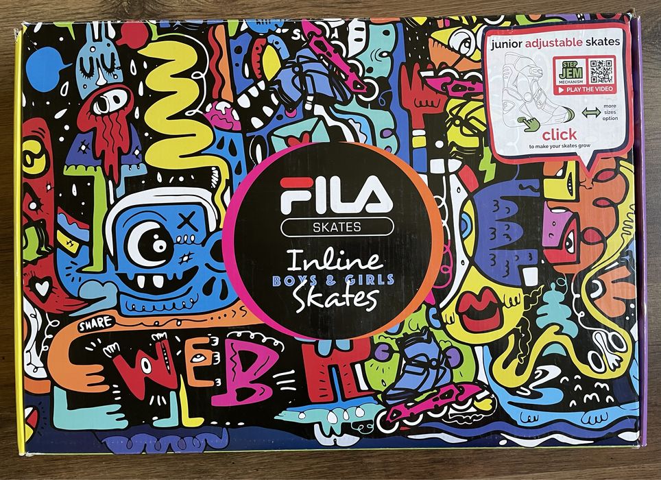 Rolki Fila Junior r. 32-36 raz użyte