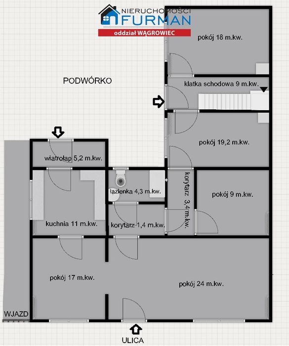 Dom jednorodzinny z budynkami gospodarczymi ŁEKNO