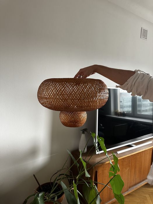 Klosz do lampy wiszacej z rattanu H&M Home