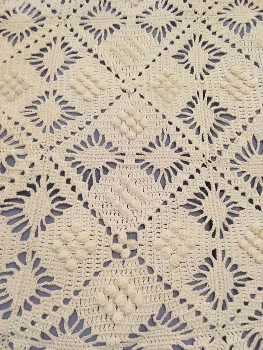 Handmade lace bedspread