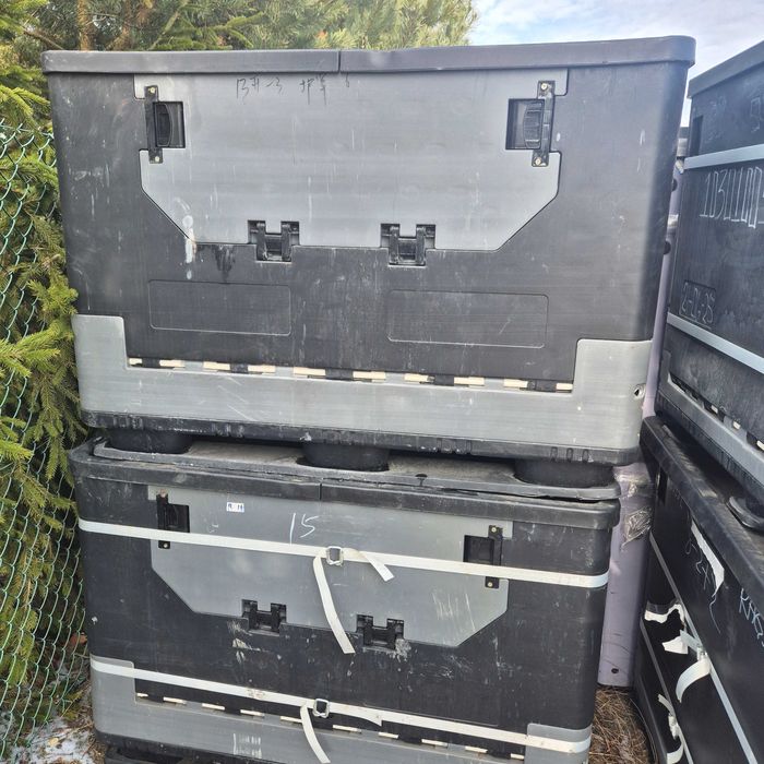 Skrzynio palety plastikowe składane