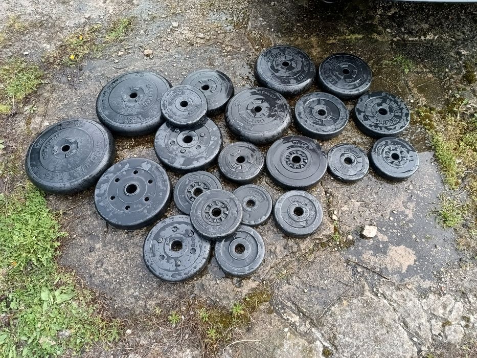 Ciężary obciążniki sztangi siłowni gryf