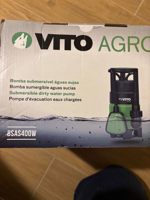 Bomba de aguas sujas 400 w de potencia e 7500 L/h