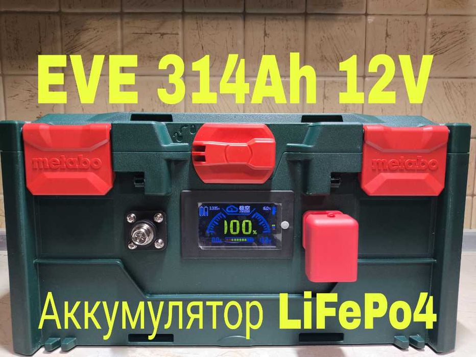 Сборка Аккумулятор LifePo4 EVE 100Ah 280Ah 314Ah 12V 24V JK BMS 100A 200A