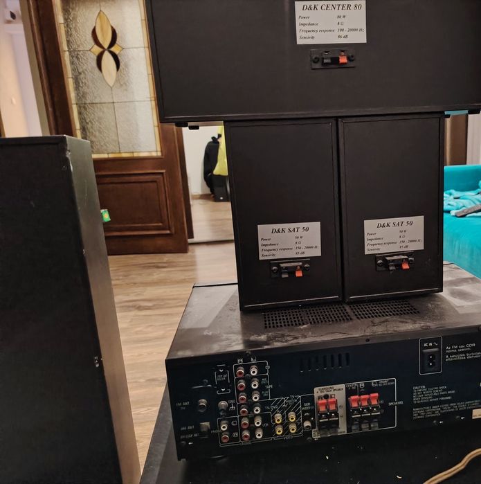 wieża technics sa-ex320 + 2 x120 wat + 2x 50w +80w D&K Kino domowe  5: