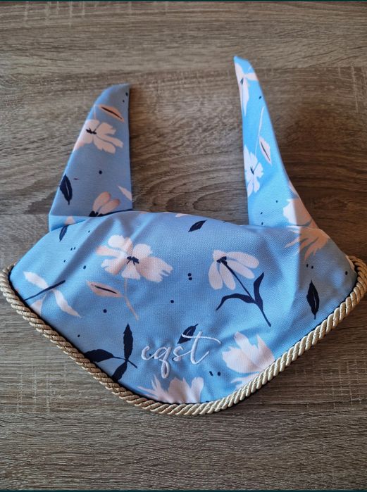 NOWE nauszniki dla konia Eqst Light Blue