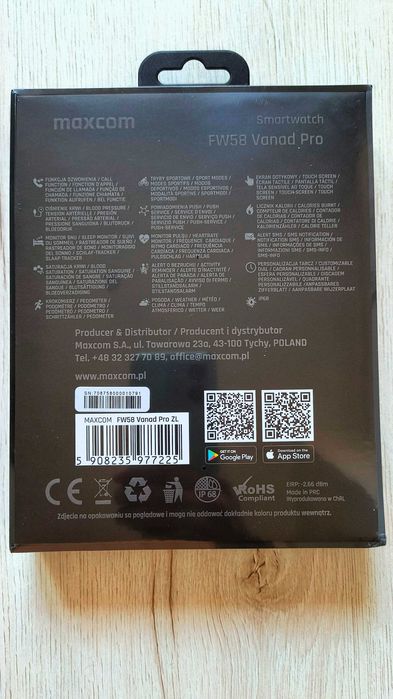 Smartwatch Maxcom Watch FW58 Vanad Pro NOWY
