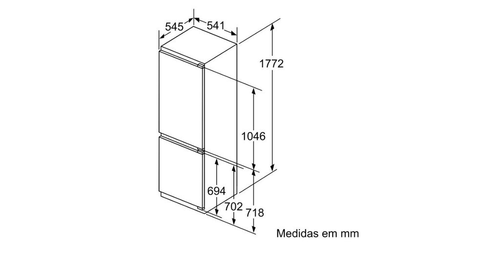 Frigorífico de encastrar Siemens