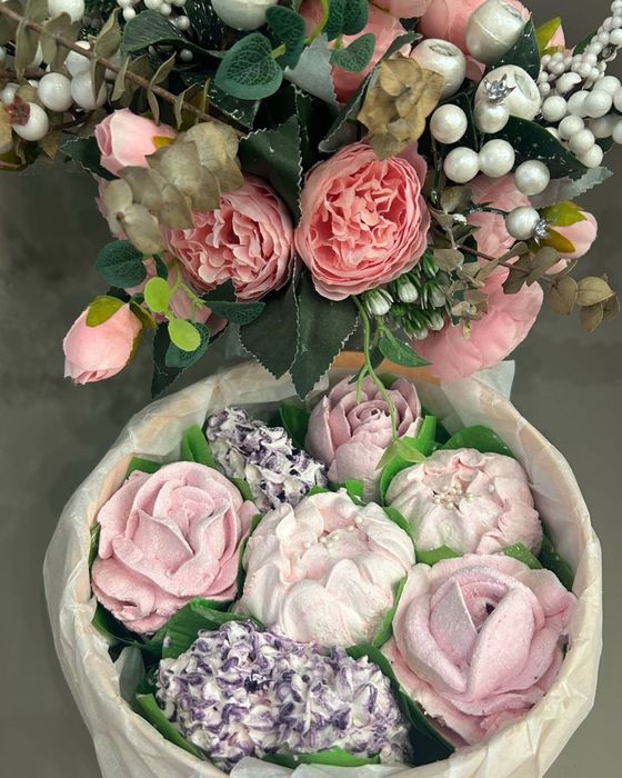 Зефірні квіти, зефірні букети