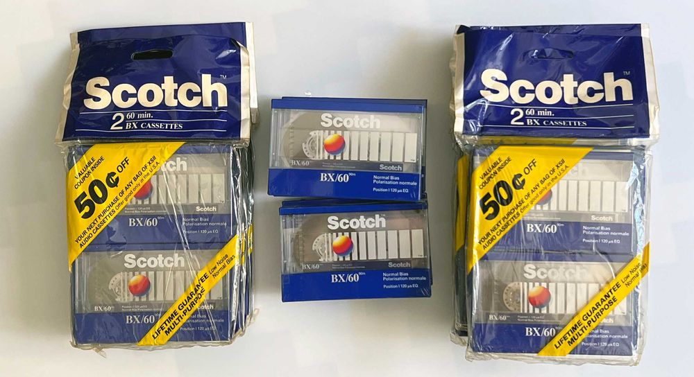 Cassetes Scotch BX 60 Tipo I Normal