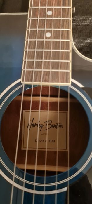 Violão Eletroacústico Harley Benton D-120CE TBS + Capa