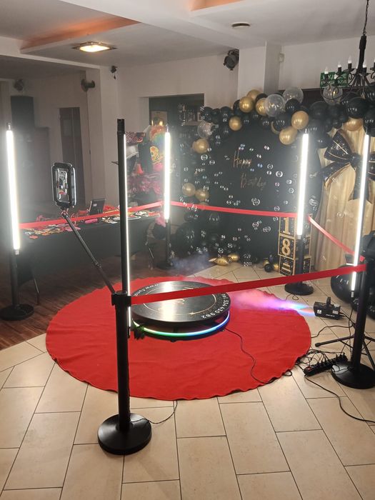 Fotobudka 360 600zł/2 godz BAŃKI DYM GADŻETY