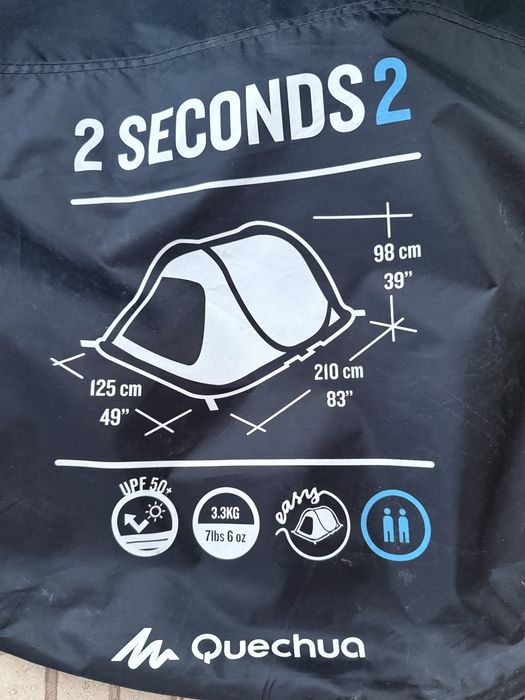 Barraca de campismo  usada somente duas vezes 2 Seconds - 2 pessoas - Fresh&Black