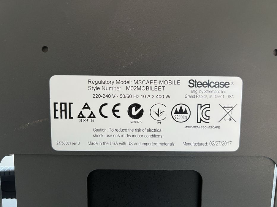 Steelcase MSCAPE-MOBILE - profesjonalna stacja konferencyjna/stojak TV