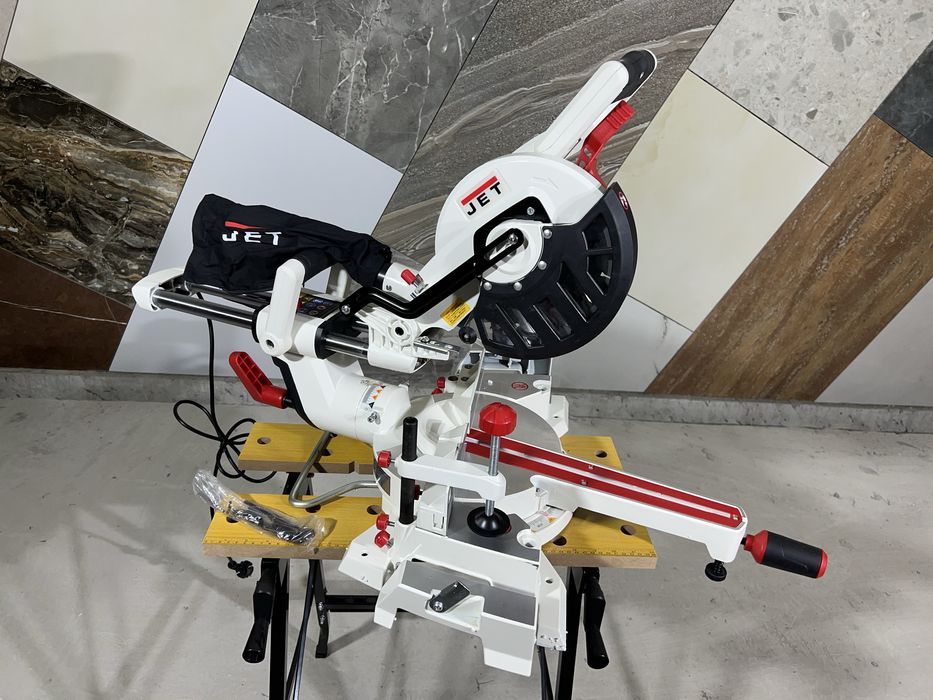 Пила торцовочная с протяжкой JET JSMS-8L Лазер 1500 Вт Официальная