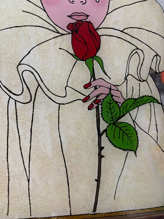 Quadro Pierrot com brilhantes