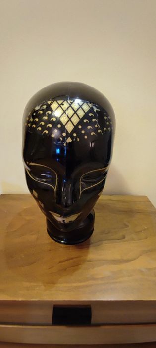 Ceramiczna głowa lata 70