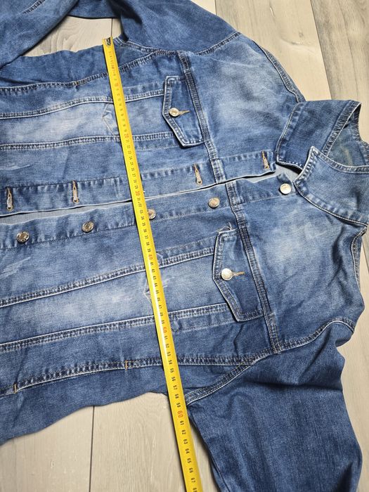Size plus kurtka jeansowa katana rozmiar 5XL