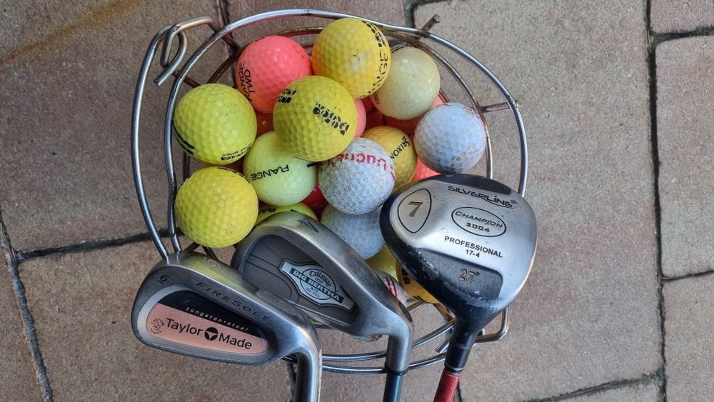 3 Kije golfowe + 50 Piłek golfowych. Zestaw Początek