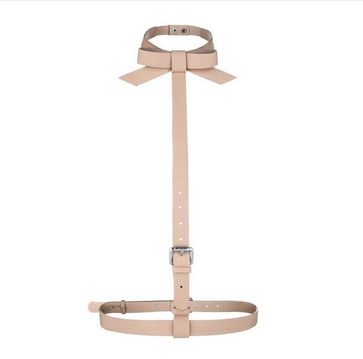 Шкіряна портупея- бант пояс чокер The Monochrome
