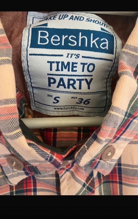 Koszula meska w krate bershka S