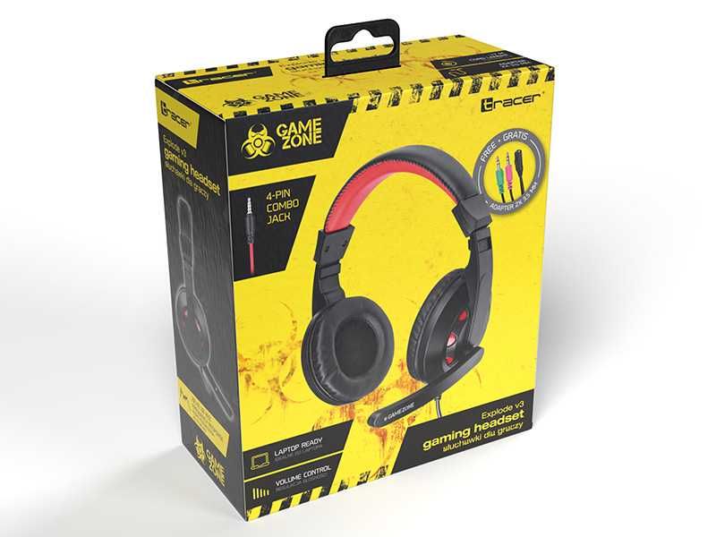 Słuchawki nauszne dla gracza Tracer GameZone Explode V3