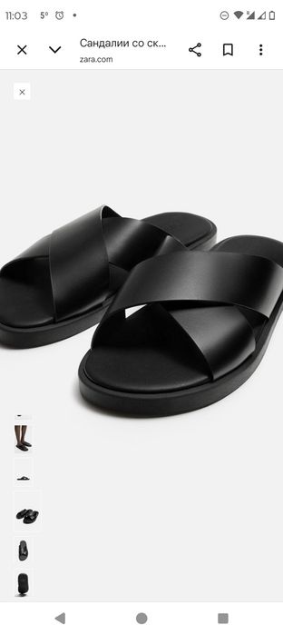 Нові, базові сандалі, шлепанці, Zara, 40