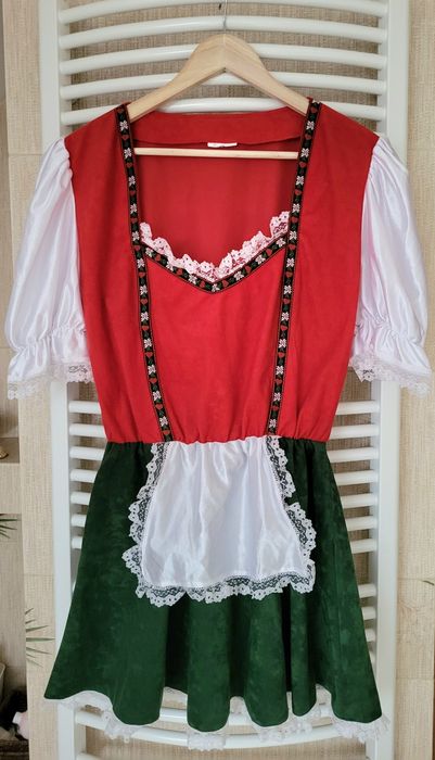strój bawarski damski, sukienka na Oktoberfest XL/42