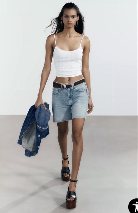 Джинсові шорти зара zara 34