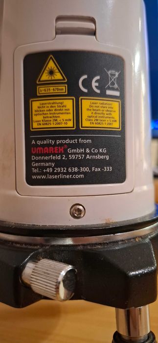 Laser Auto Cross 3c powerbright, uszkodzony.