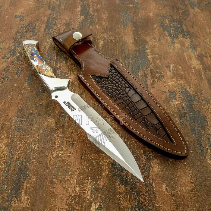 IMPACT nóż Bowie myśliwski survivalowy turystyczny ze stal D2 0163