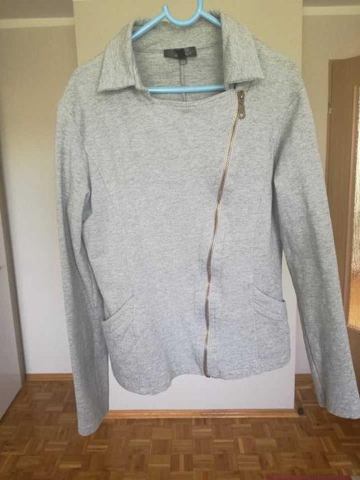 Szara bluza zapinana, M