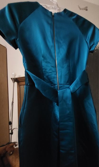 Sukienka koktajlowa firmy Closet szmaragdowa