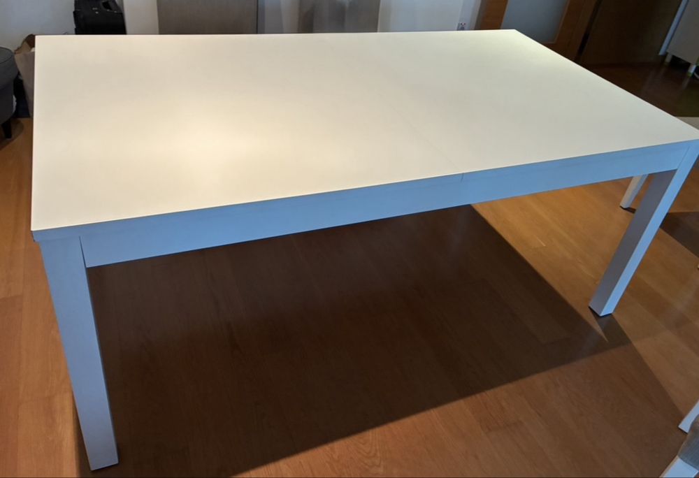 Mesa extensivel, branco, 1.75/2.20/2.65X95 cm