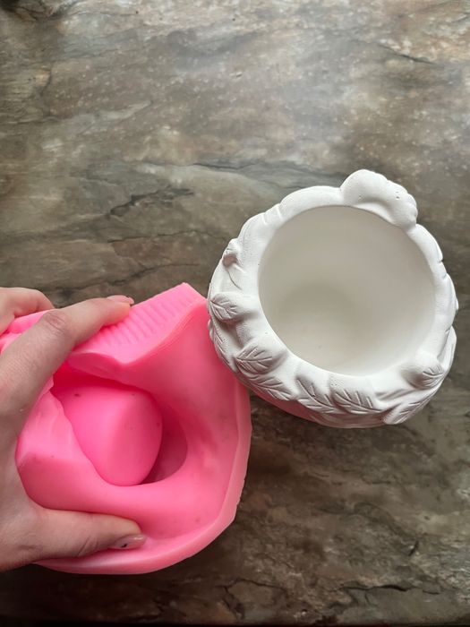 Молд силіконові Форми для кашпо гіпсу