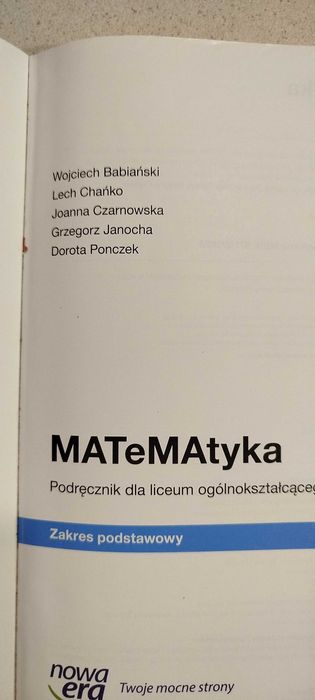 Podręcznik Matematyka 2 Nowa Era podstawowy