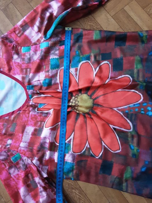 Sukienka,długa tunika z kieszeniami L/XL Unikat