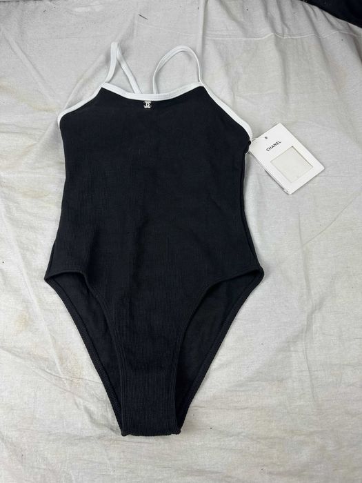 Stroje kąpielowe damskie Chanel czarny Monokini Bikini Nowe