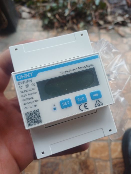 Лічильник(мітер) CHINT DTSU666 (ABC) 3×230/400V 5(80)A 4P Modbus (ID:1