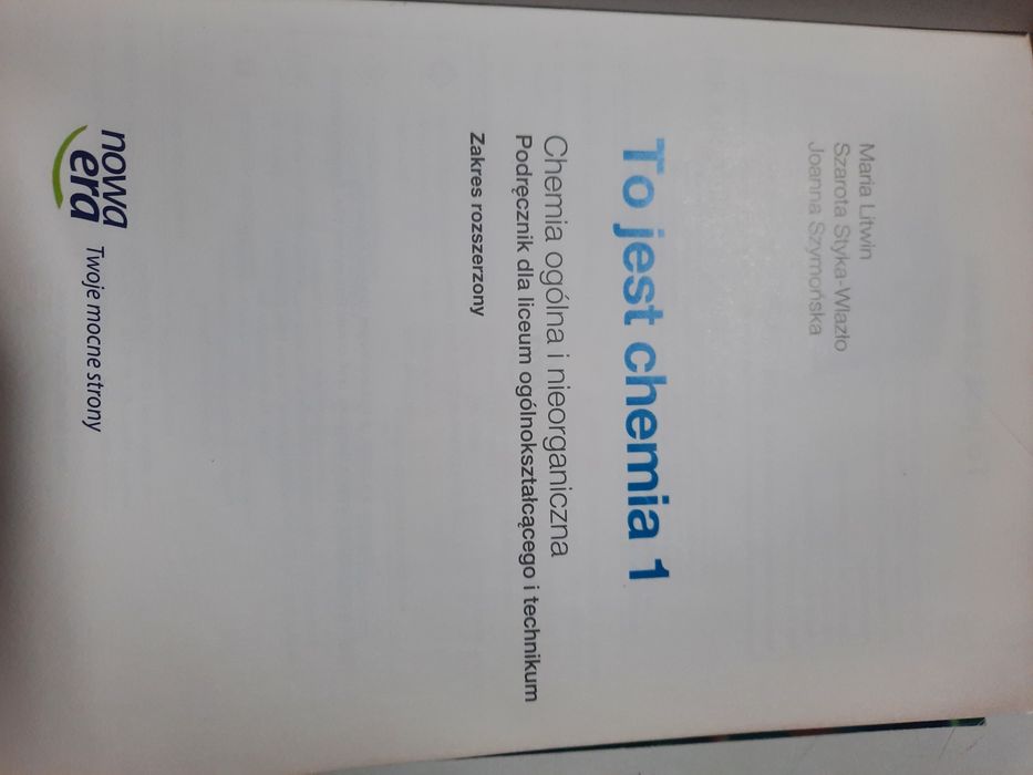 To jest chemia 1,2 podręcznik