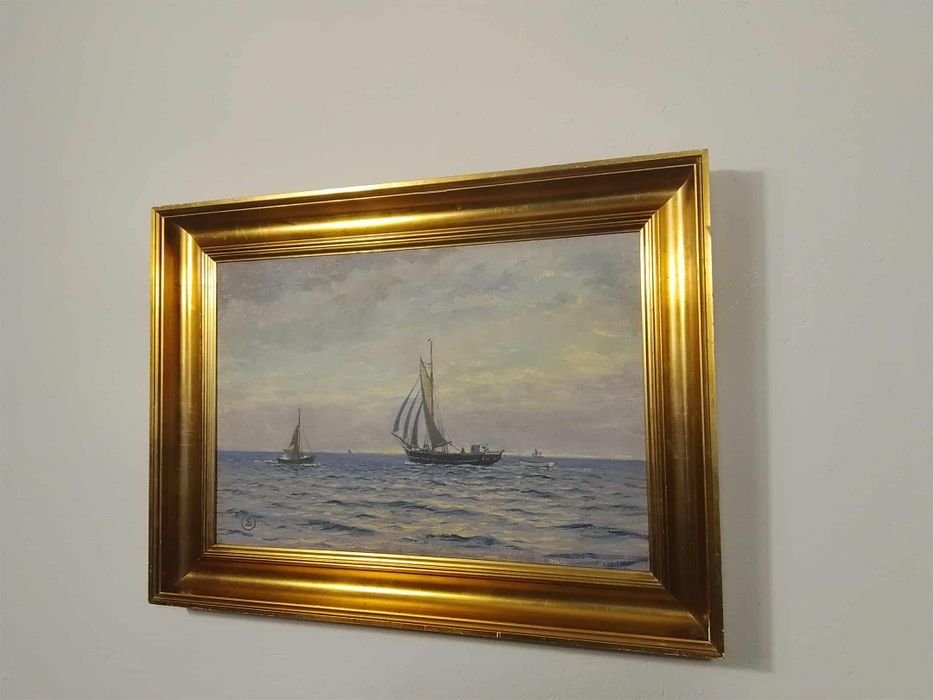 Stary obraz na płótnie Jens Sinding Christensen 1888 - 1980