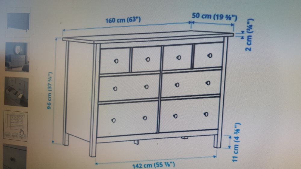 Komoda Ikea HEMNES