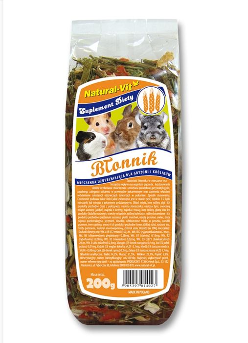 Błonnik - suplement dla gryzoni-0,2kg