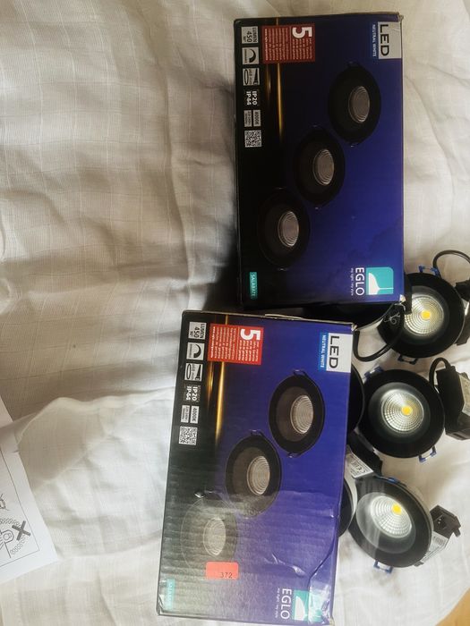 Oprawa sufitowa LED EGLO Salabate czarna 5W 4000K IP44 premium