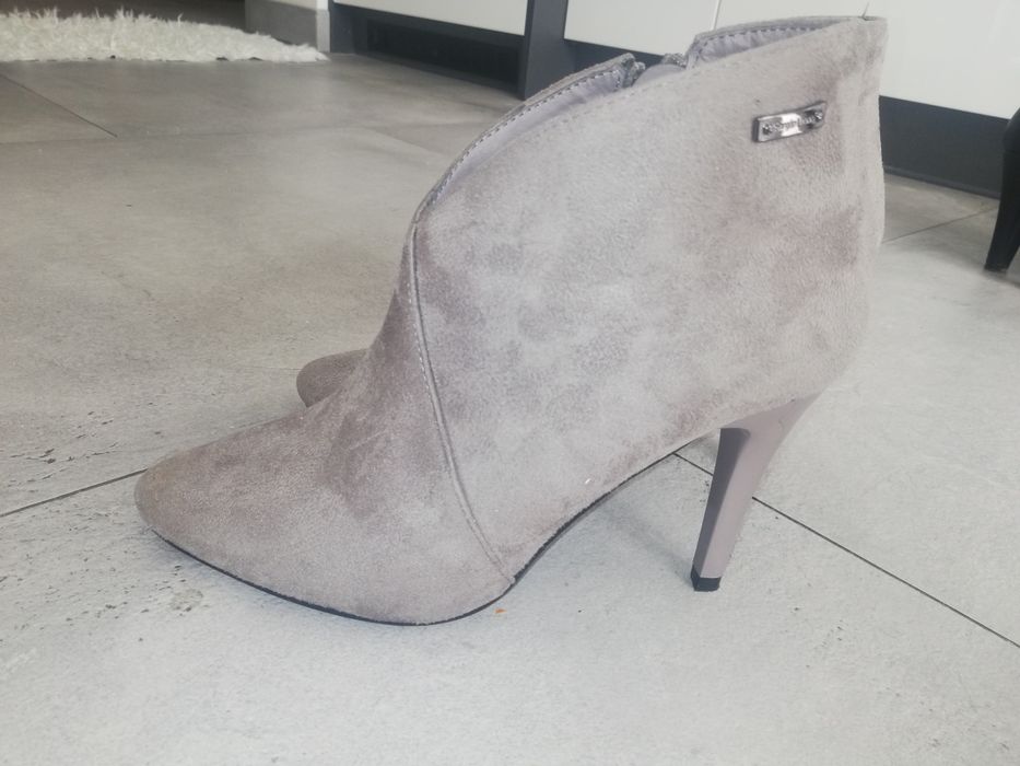 Botki damskie obcas slupek